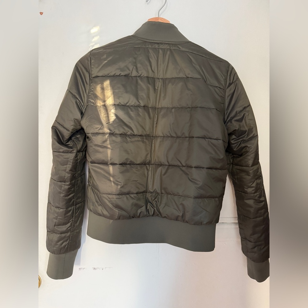 Lululemon Olive Bomber Jacket - Picture 5 of 11